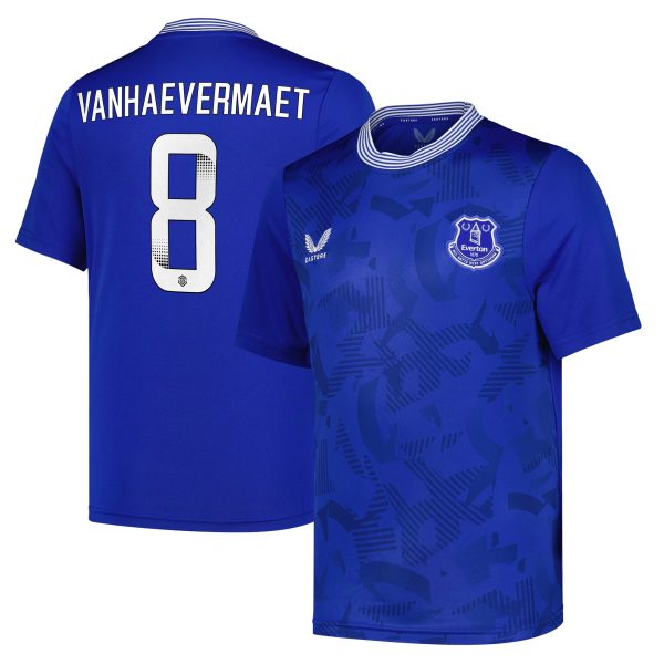 everton wsl home replica shirt 2024-25 – kids with vanhaevermaet 8 printing Collection | Everton FC Jerseys & Footwear