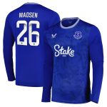 everton wsl home replica shirt 2024-25 – long sleeve with madsen 26 printing Collection | Everton FC Jerseys & Footwear