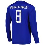 everton wsl home replica shirt 2024-25 – long sleeve with vanhaevermaet 8 printing Collection | Everton FC Jerseys & Footwear